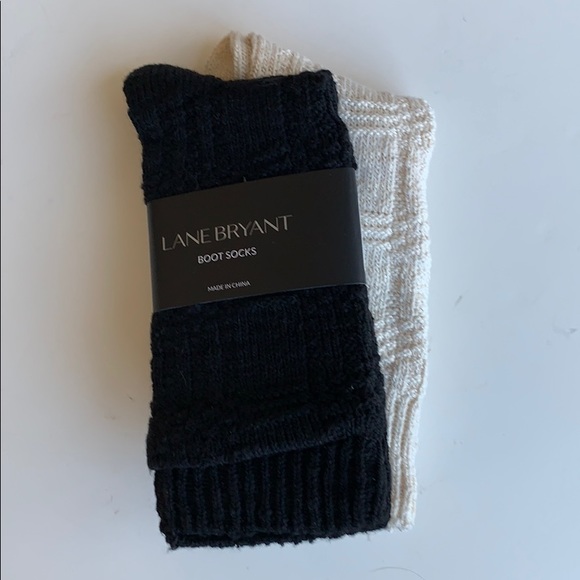 Lane Bryant Accessories - Lane Bryant boot socks - 2 pairs size 8-12